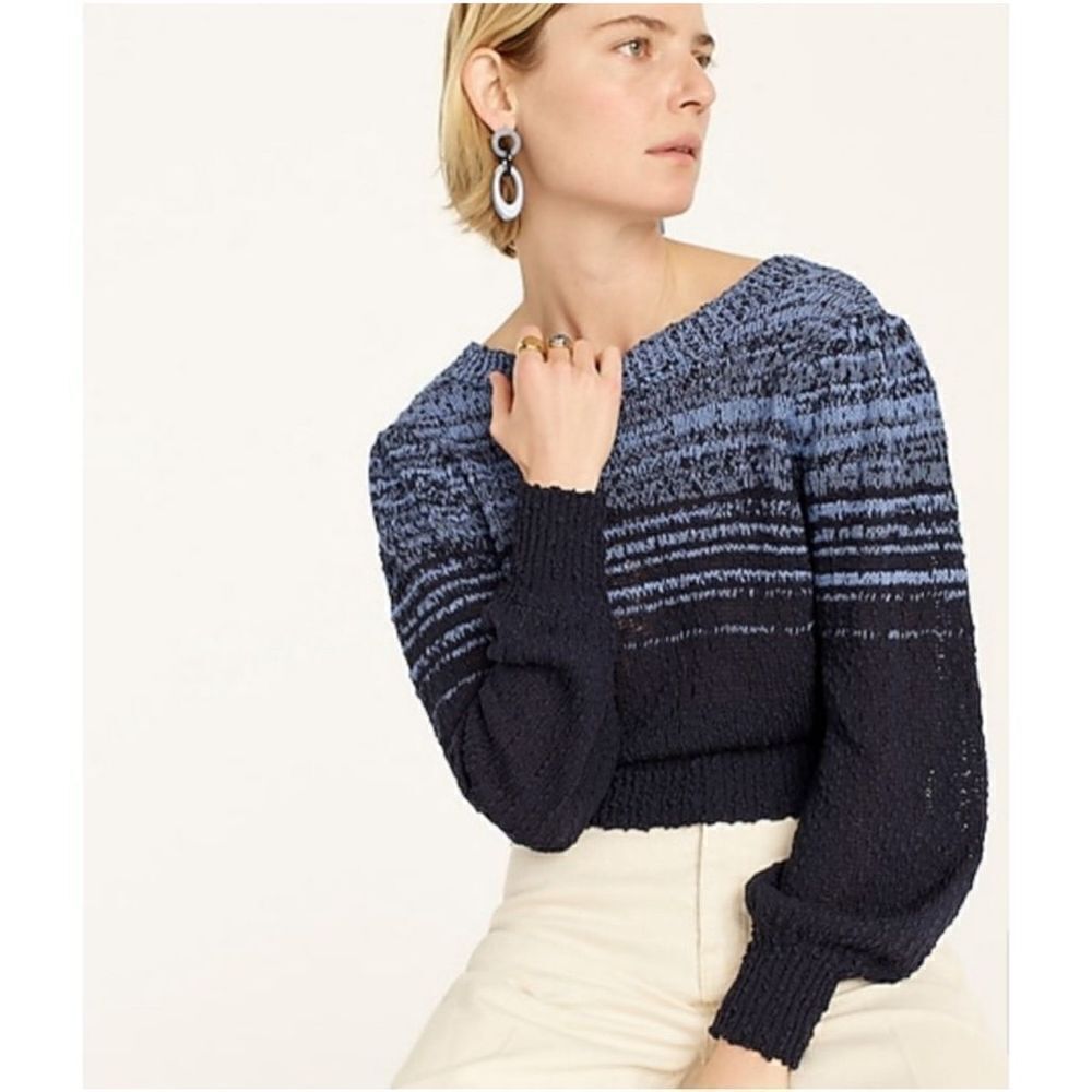 J. Crew Reversible space-dyed cardigan sweater 100% cotton size S NWT